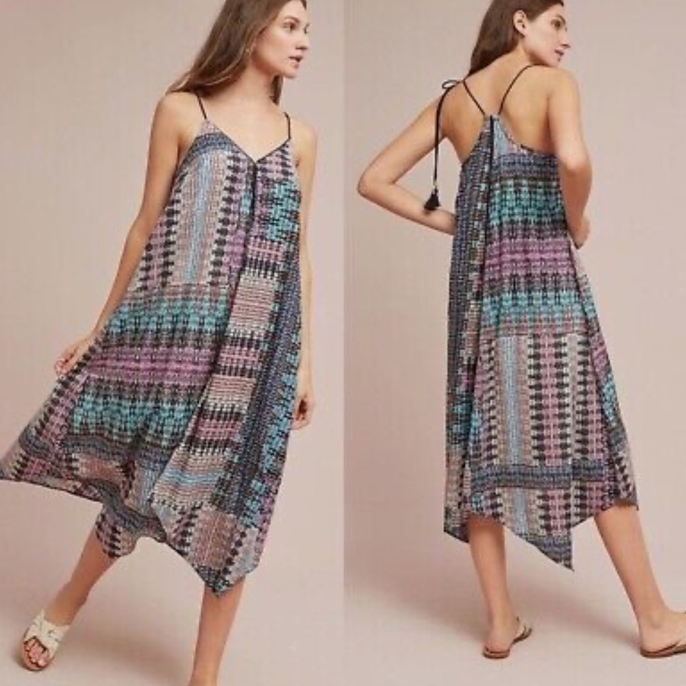 Anthropologie Akemi + Kin Riviera floral midi dress size M